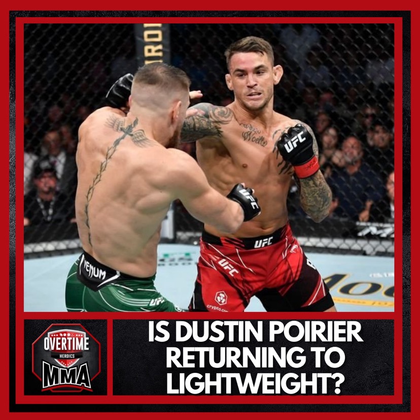 OTHeroicsMMA's tweet photo. Lafayette's own @DustinPoirier teases a return back down to lightweight following his loss to Charles Oliveira. He says he "wasn't ready" to answer the question of 155 or 170, according to @ChaelSonnen. 
Does he stay at lightweight?

https://t.co/ic4MOvpc9p https://t.co/YTuFsvDOMa