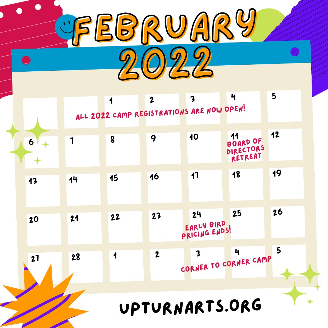 UpturnArts's tweet photo. ⚜️ Corner to Corner Camp ⚜️ 

Who: ages 4-12
When: 3/3 &amp; 3/4⁠
Where: NOLA and Nola Spaces
What: Begin each day with a field trip, fuel up with lunch at a local park, and then get creative in the afternoon back at Nola Spaces.

Register: https://t.co/pnFcUbXN1N https://t.co/stTPHdyFFF