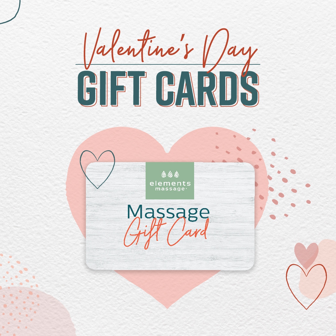 This Valentine's Day, leave the sweets on the shelf and opt for the gift of rest and relaxation! 

Treat yourself or someone special to an Elements Massage® gift card this Valentine's Day. 💕

Purchase at elementsmassage.com/gift-cards or visit a studio near you!

#valentinesdaygift