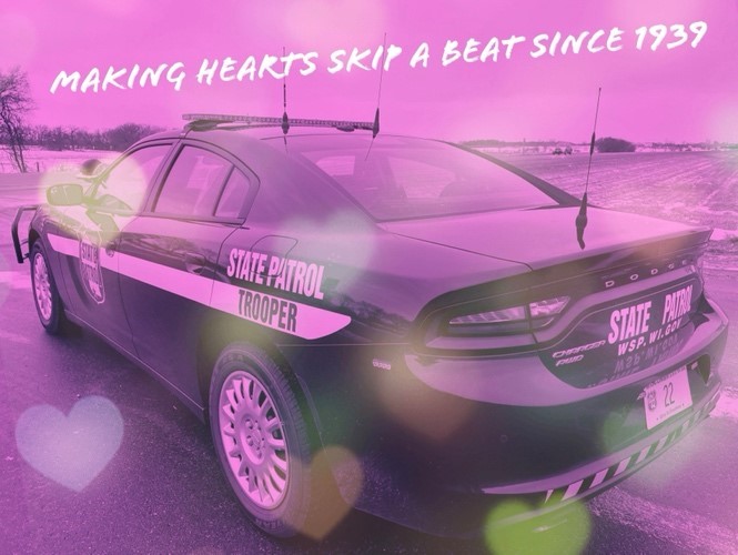 Happy Valentine’s Day from the Wisconsin State Patrol!