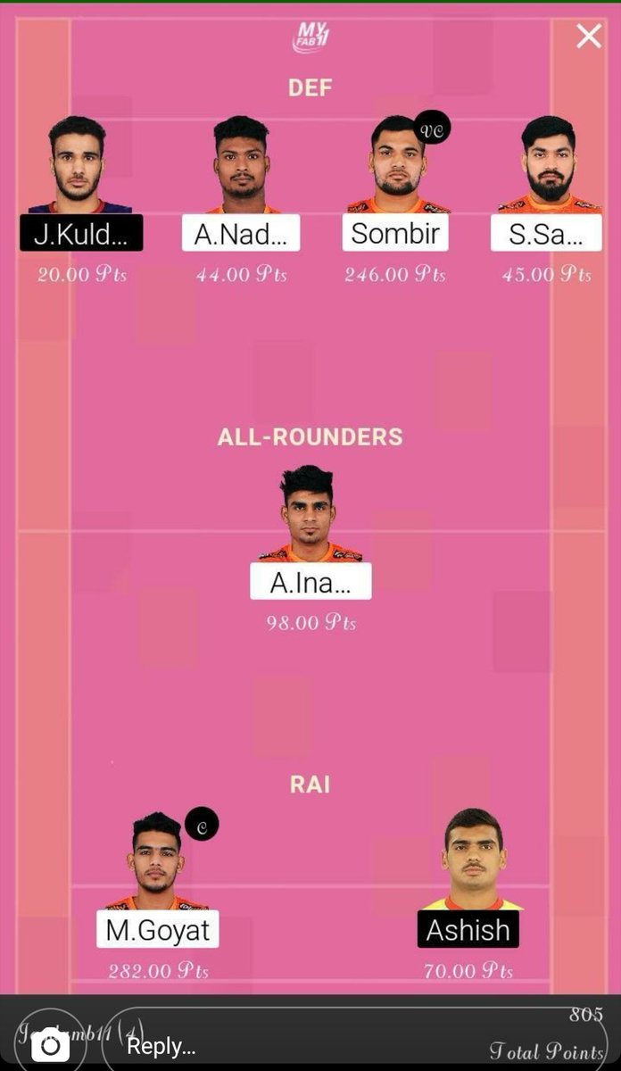SportsStatsFree's tweet photo. Again 1 More Day Again 2 More User Won Mini Grand League at #MyFab11 of Our Fantasy Prediction For Free YouTube Channel and Telegram Channel Regular Members. Congratulations to All of You.
#WonMiniGL #WonGL #FantasyPredictionForFree https://t.co/H1BM31G5ye