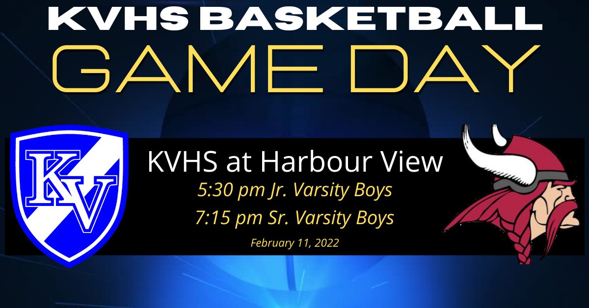 KVHS_Basketball's tweet image. It's Game Day! Big weekend for KVHS. We are at Harbour View tonight for crucial road game then host a boys double header at home tomorrow.