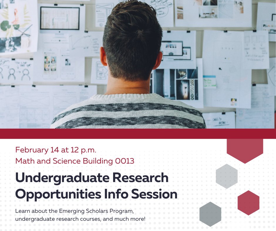AS_StuServices's tweet photo. Interested in learning about undergraduate research opportunities within the College of Arts and Sciences? Join us this Monday! https://t.co/ANZCDHJK25