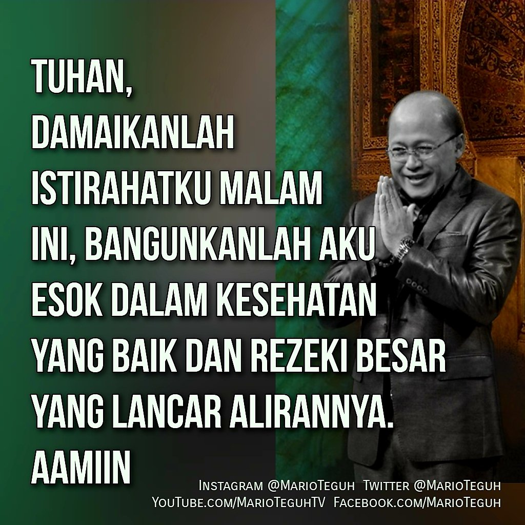 marioteguh's tweet photo. Aamiin ... 🙏💝🙏
.
.
.
#doa #doamalam #motivator #motivatorindonesia #motivasi #mariowebinar 
#Aamiin https://t.co/GS3YKmrDPu