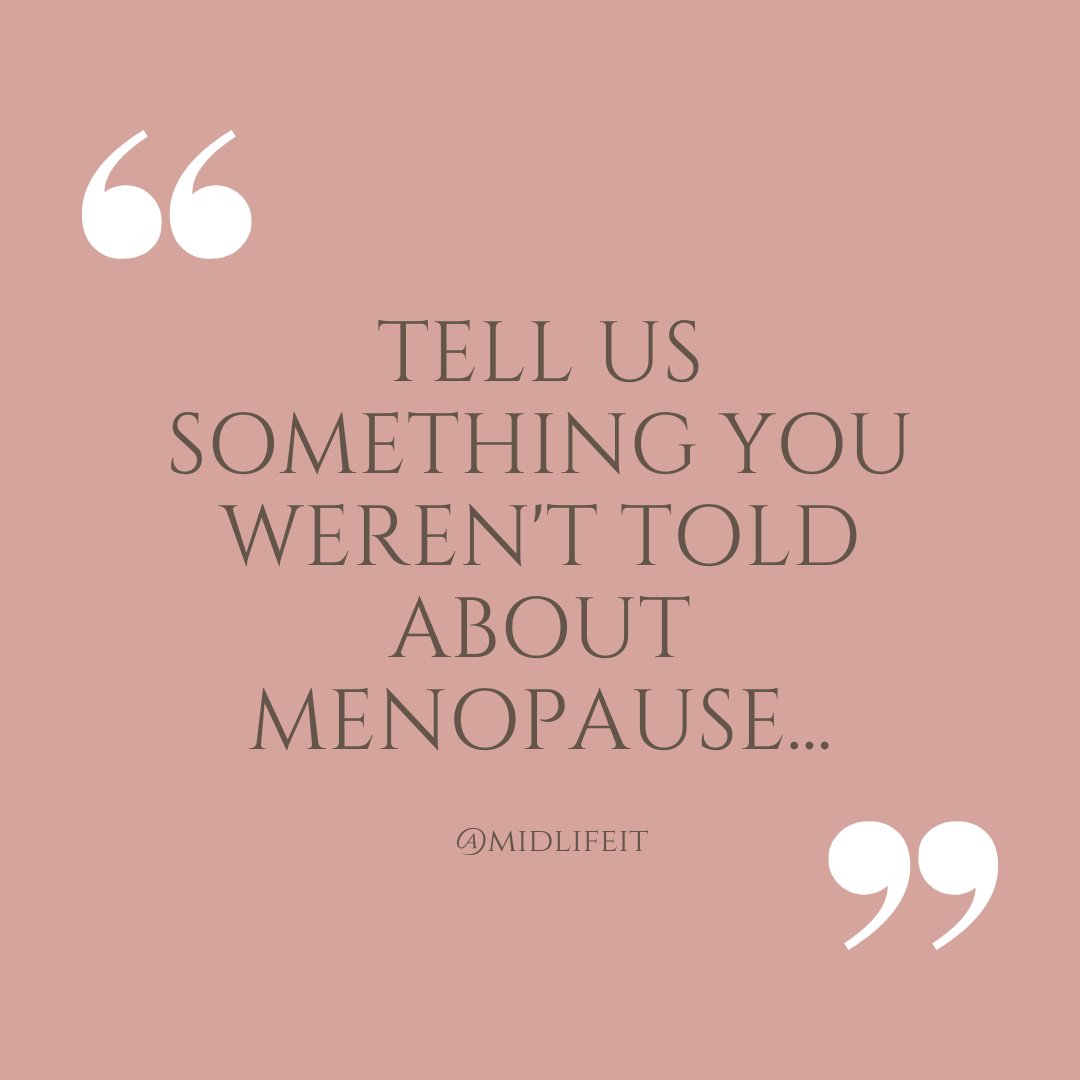 midlifeit's tweet photo. Lets keep talking about menopause 👌
- 
🌐 https://t.co/yt6KvfiEDK 
- 
Link in Bio👆
- 
- 
- 
#menopause #perimenopause https://t.co/LwVI7ufab5