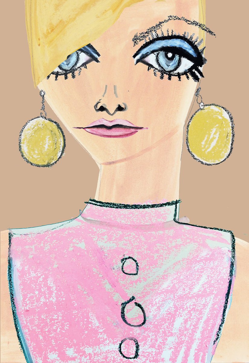 In honor of fashion week, which kicks off today, the 13th #ImaginarySister is @twiggy! Twiggy is a legendary supermodel whose look and style inspired many assets in the collection, from vintage floral prints to her iconic pixie cut ♥️♥️