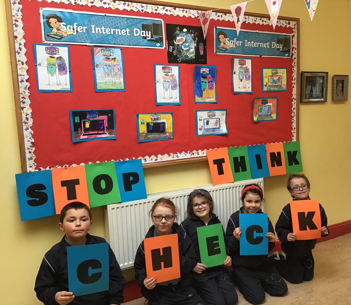 dromns1's tweet photo. As part of Safer Internet Day this week, the children in Ms Moore's Class have been learning all about staying safe while using the Internet. https://t.co/9cQ295DQdy