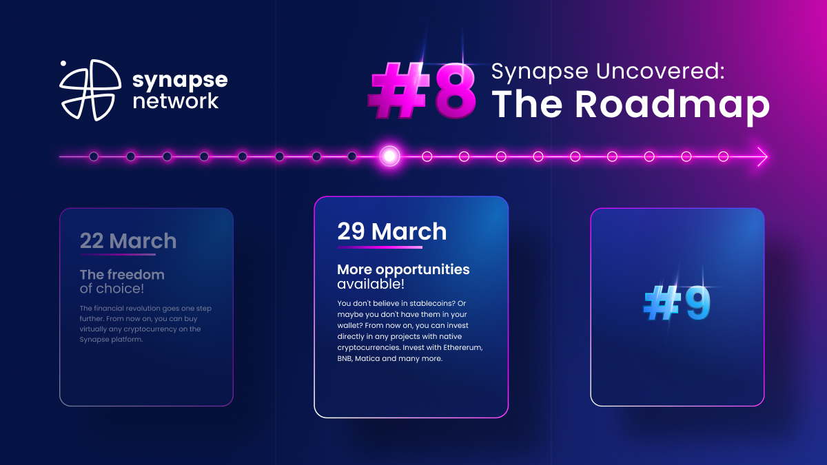 SynapseNetwork_'s tweet photo. 🚀 Synapse Uncovered: The Roadmap #8 🚀

We open the window of easier investments 💸 Pay for your favorite projects with native crypto 🤩 and...

👉🏻 Save your time on redundant transfers
👉🏻 Don’t spend extra funds on approve transactions
👉🏻 Make your NFT minting easier https://t.co/zvHdD6AWrH