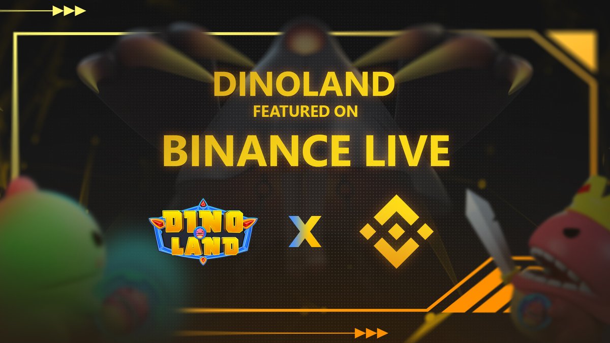 🔥🔥DINOLAND WILL BE FEATURED ON BINANCE LIVE🔥🔥

🤩🤩🤩 This sunday will be a special day of us, what is the event?!!

Stick around for more information!😆

#Dinoland #Binance #Binancelive #P2E #Metaverse