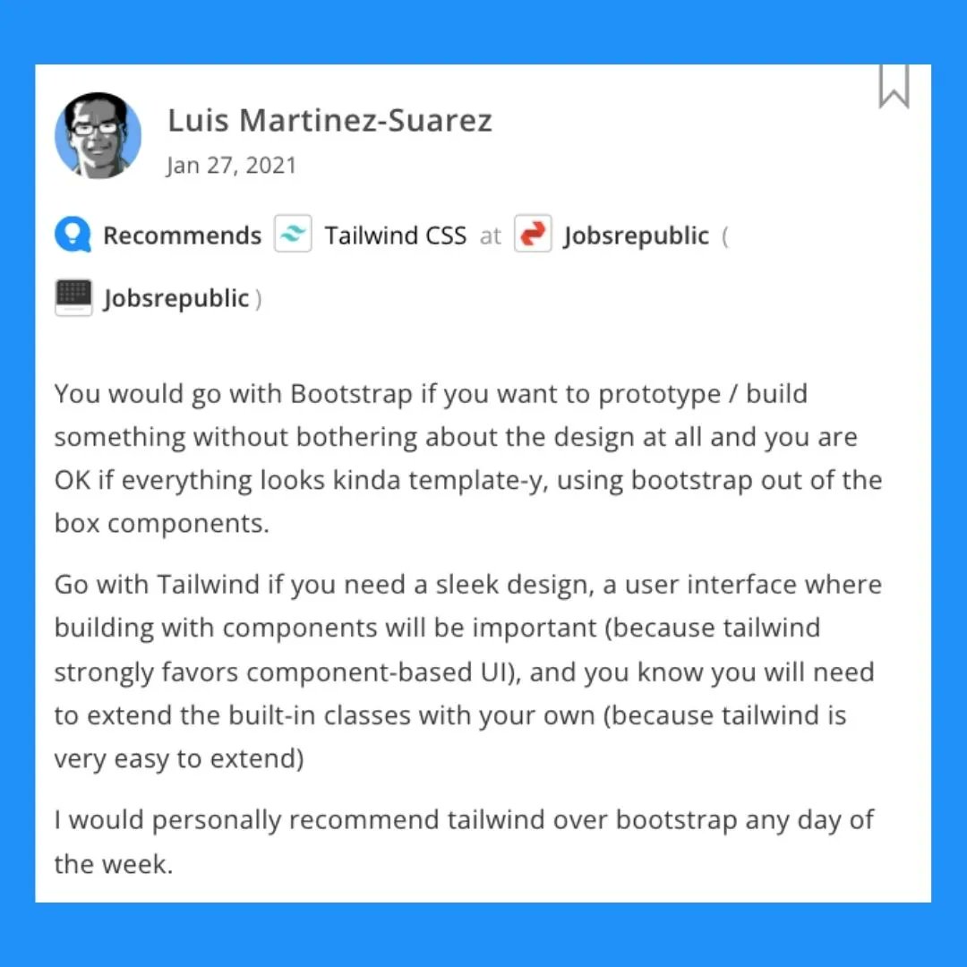 stackshareio's tweet image. #StackShare: @tailwindcss 

Advice from @LuisMartinezSu2

👇
buff.ly/3B7qoPA