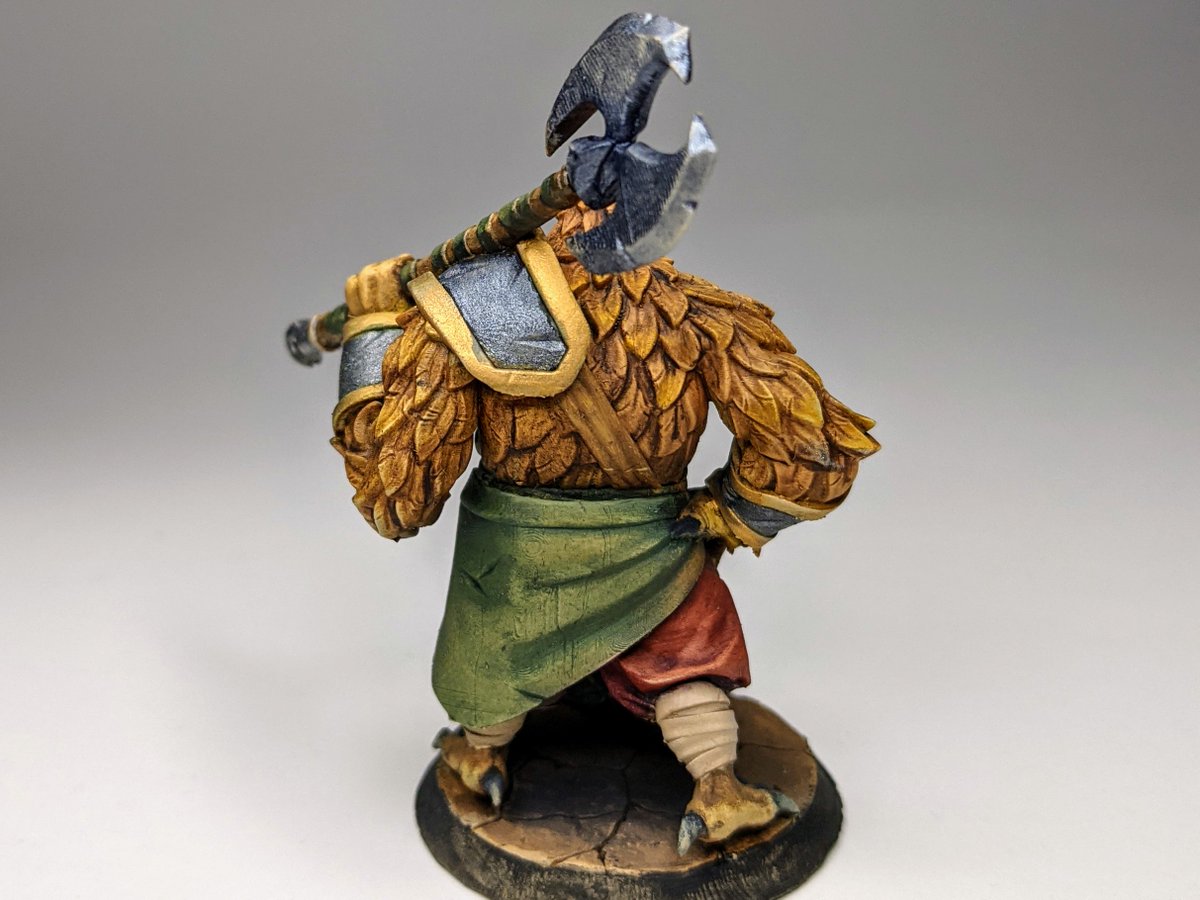 broken_anvil's tweet photo. #FanFeatureFriday We love this Owlfolk Barbarian by @GrimkorLP on Twitter! This is painted with oils. You can find tons of miniature painting tutorials over on their YouTube channel https://t.co/Fwc3Y1mdsz. Check it out! #BAMfam #BAMlife #BAMfamily #BAMily https://t.co/fDKSv3wlfI