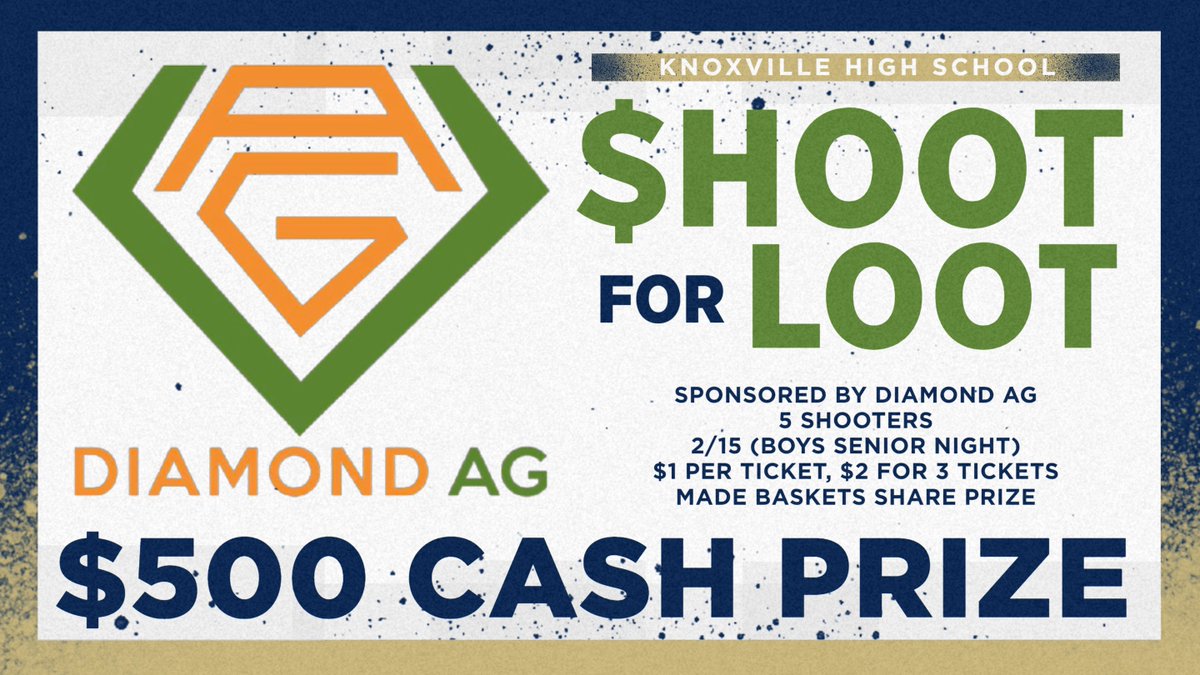 WeAreKnoxville's tweet image. $500 Jackpot returns when @kvillebasketba1 does battle with A-Town on Tuesday, February 15.

Senior Night recognition will also take place for boys basketball, cheer, dance, and band.

#GoBigBlue #BlueBulletNation