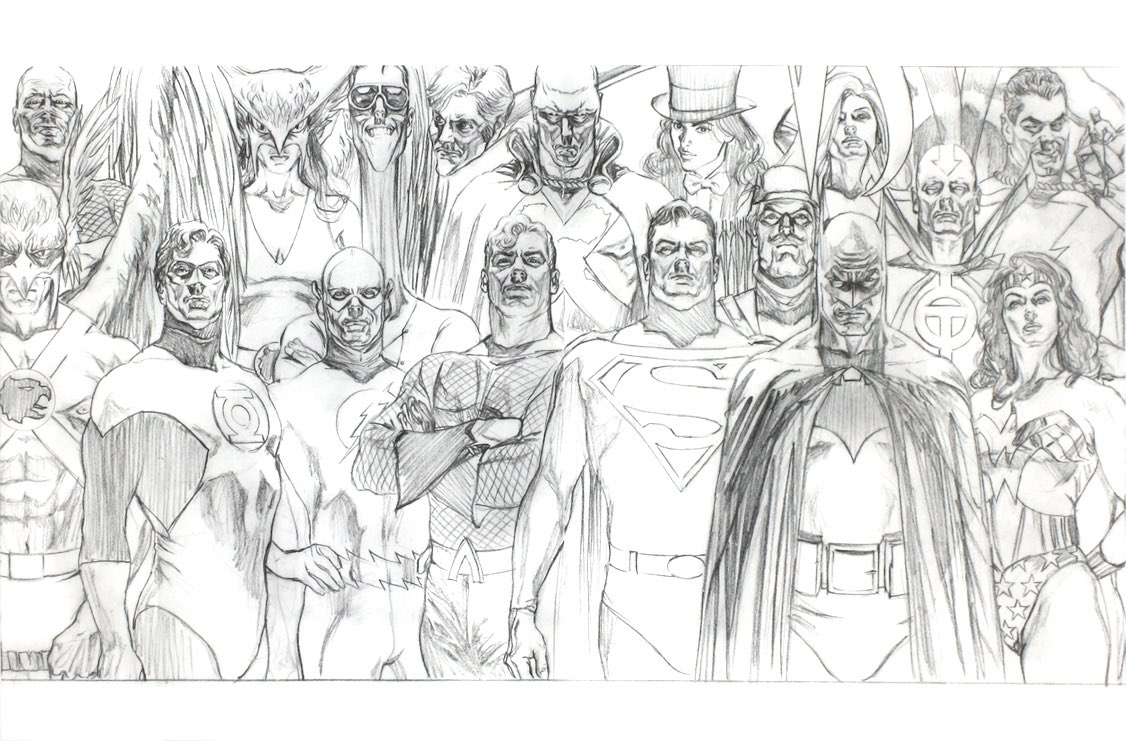 #jla #pencils #final #painting #ComicArt #FridayMotivation @SalAbbinanti 