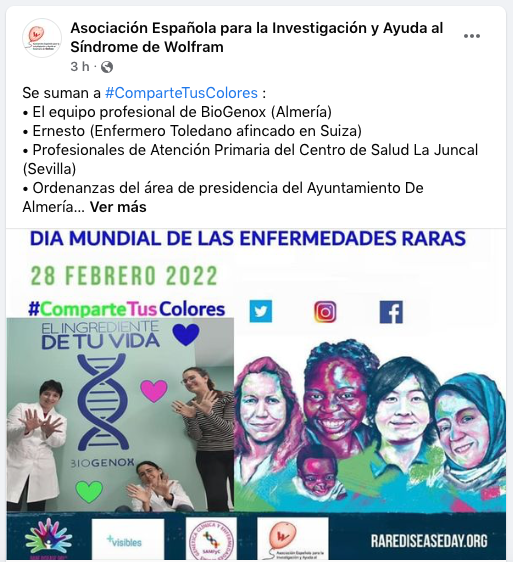 #ComparteTusColores #EnfermedadesRaras  #11Feb