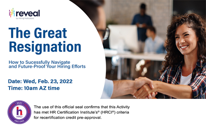 *SAVE THE DATE–Wed, Feb.23rd at 10am*

Register for our Free Webinar: ow.ly/gJl550HJVuN (Approved for 1.5 HRCI Credit Hours) on future-proofing your hiring efforts. This is NOT to be missed!

#hiring #webinar #hr