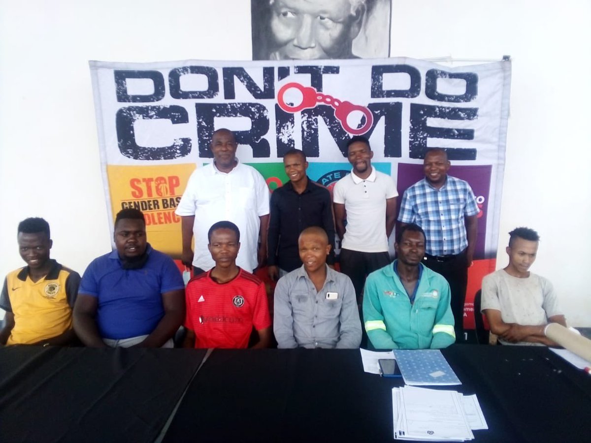 TakuwaniRiime's tweet photo. #MenSector of JB Marks Municipality in the North West Province present #MenChampioningChange Program and sign the Men’s Pledge with newly elected Men’s Sector leaders in Ventersdorp, Ward 32 supported by Cllr Tshepang. https://t.co/EZvbtgAlZd