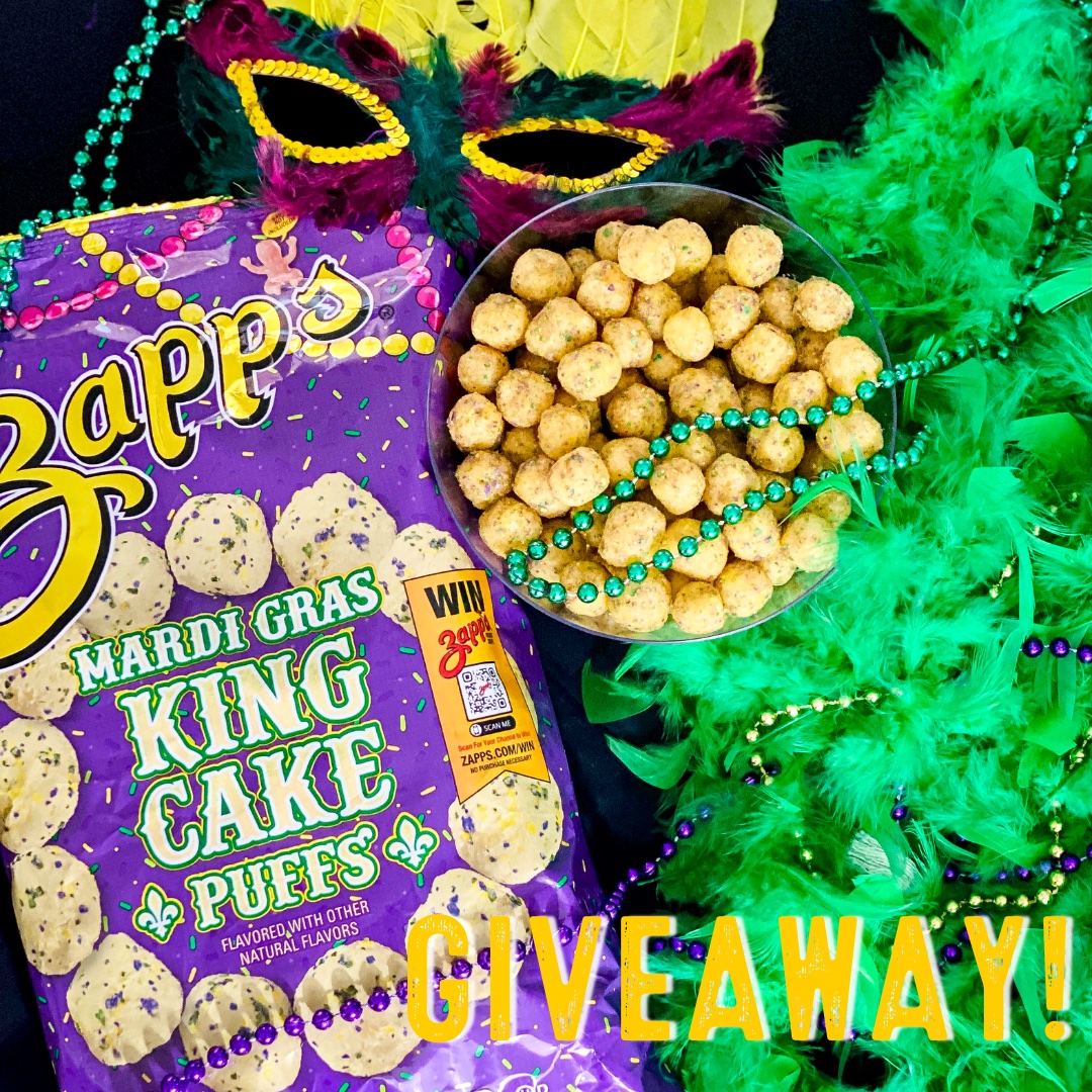 zapps mardi gras king cake puffs