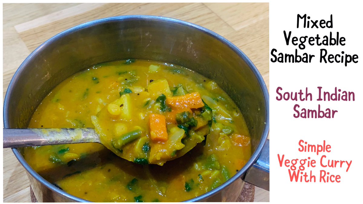 TejsKitchen93's tweet photo. Mixed Vegetable Sambar Recipe | Vegetable Sambar Recipe | South Indian S... https://t.co/4rYobyWxJs via @YouTube

#sambar #vegetables #curry #mixedvegetableSambar #mixedveggies #saaru #dabastyle #curvy #tejskitchen #food #recipes #recipe #indianfood #indiancooking #homemadefood https://t.co/TSqXGJbC61