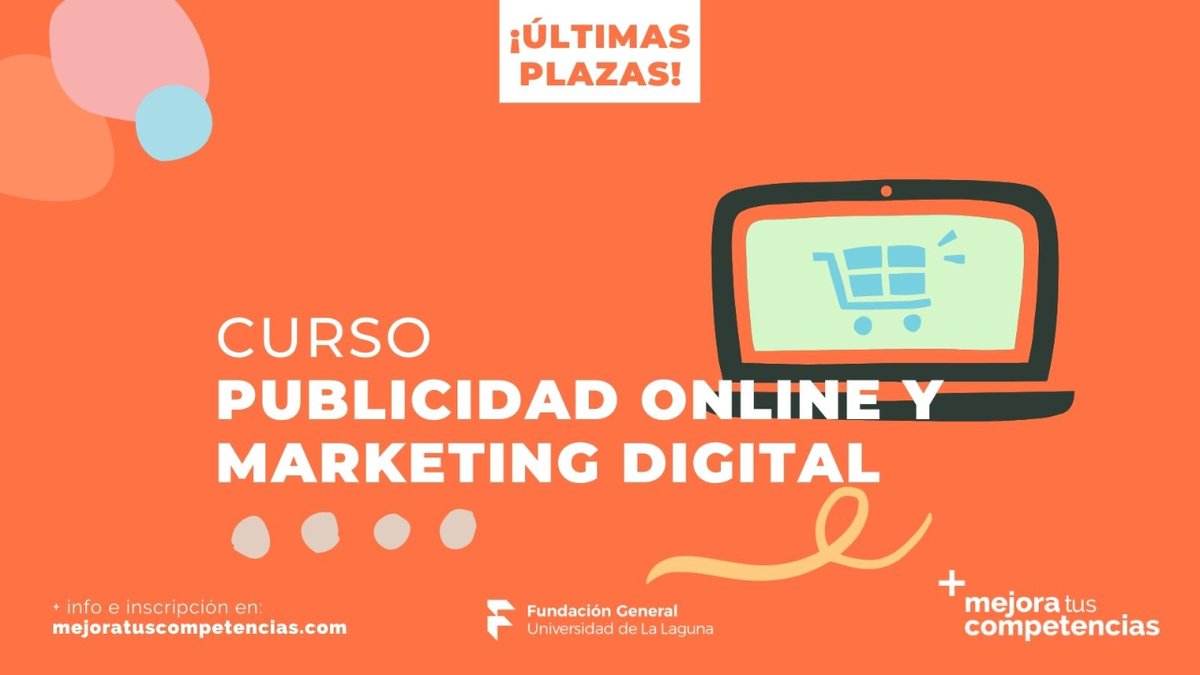 mtcompetencias's tweet photo. Mejora la promoción de tus productos o servicios.

¡Inscríbete ahora!

💻 100% online   📅 15/02/2022 - 03/03/2022   🏆 2 ECTS

Inscripción: https://t.co/fgbDhFcBcu
Más información: https://t.co/iC2IyWGTcE

#MejoraTusCompetencias #FGULL #Canarias #Formación https://t.co/jKuKLu9ZCS