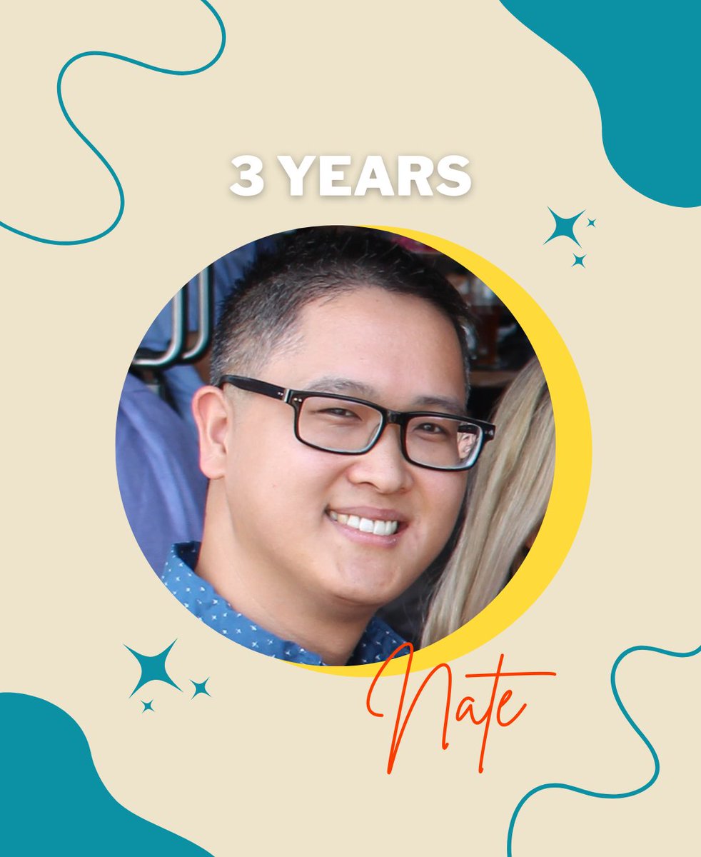 Cheers to another year! Happy 3 year anniversary to our lead UX designer Nate 🎊 
#hereathuman #workiversary