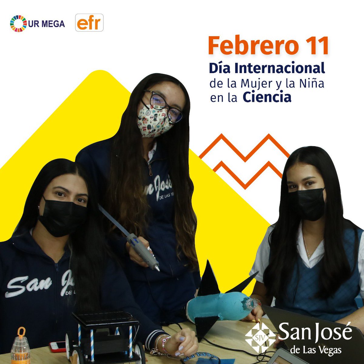 sanjosevegas's tweet photo. “La ciencia y la igualdad de género son vitales para alcanzar los Objetivos de Desarrollo Sostenible (ODS)” @ONU_es Por eso desde el #CSJV formamos mujeres líderes,investigadoras y creadoras. #MujeresEnCiencia https://t.co/byVVL1a0bt