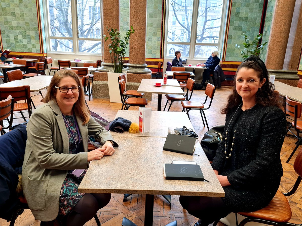 VictoriaCEOCIOB's tweet photo. So lovely to meet #IRL @karenhhorwood @leedsbeckett @sobecbeckett who is one of our leading academics #women in #planning - keep shining a light! #ItsNotDoneTillItsDone https://t.co/YFMBAy2CZP