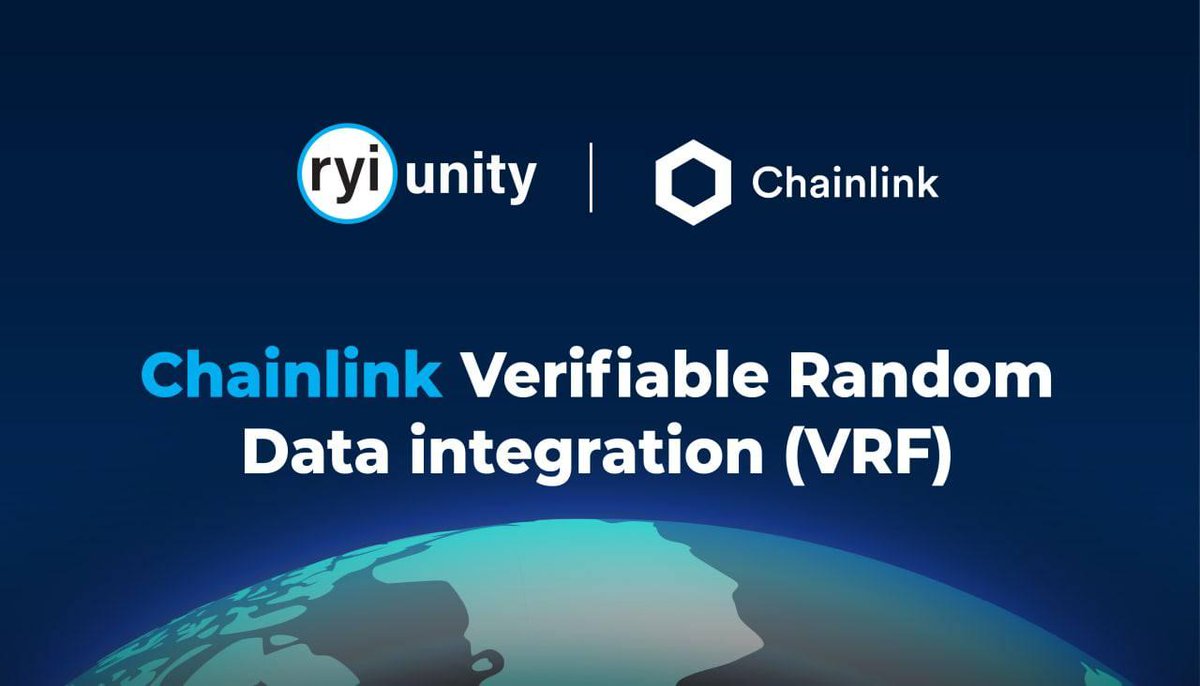 stevekrohn's tweet image. #UnityDefi  is using the best to create the ultimate platform for @RYI_Unity.  

UnityDefi now uses the @chainlink verifiable randomness feature via #Oracle services.  

@NFTDaily #NFTs #NFTartist #WeBurnWeRise #UnityRevolution #Metaverse @phoenixblockchn #CryptoNews @elonmusk