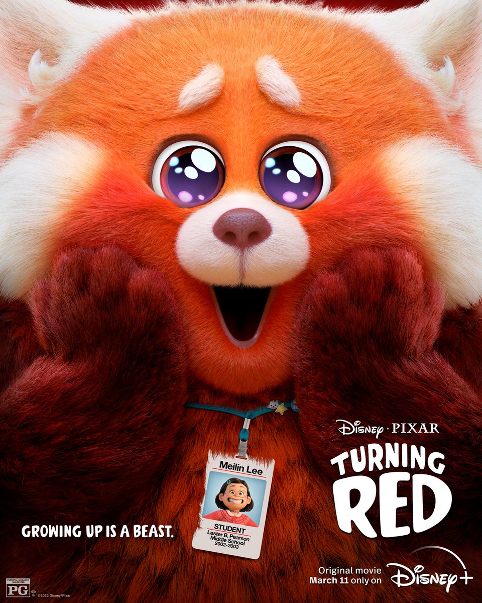 DisneyPlus's tweet photo. Growing up unleashes so many emotions. Have a look at how Panda Mei captures all our moods and comment with yours. #TurningRed 😍 (1/9) https://t.co/YvA3zxZFpA