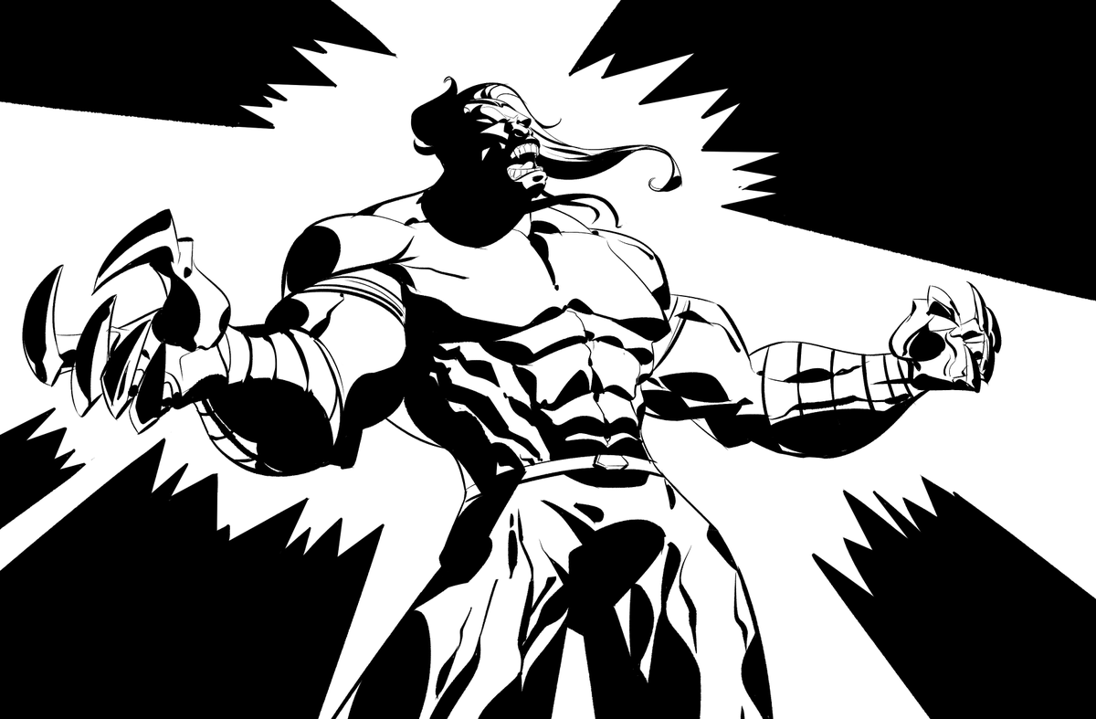 LeoChiola's tweet image. Ripclaw sketch again!😡 @TopCow 
instagram.com/p/CZ2Ekh6LMI-/

#ripclaw #cyberforce #comics #drawing