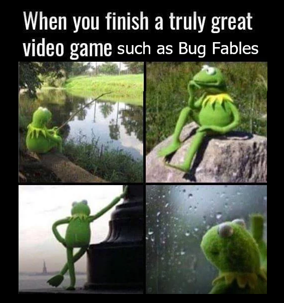 aSWATMaid's tweet photo. Recently got around to playing Bug Fables.  You should play it too.  It's good.

#BugFables https://t.co/rSu01QWAkl