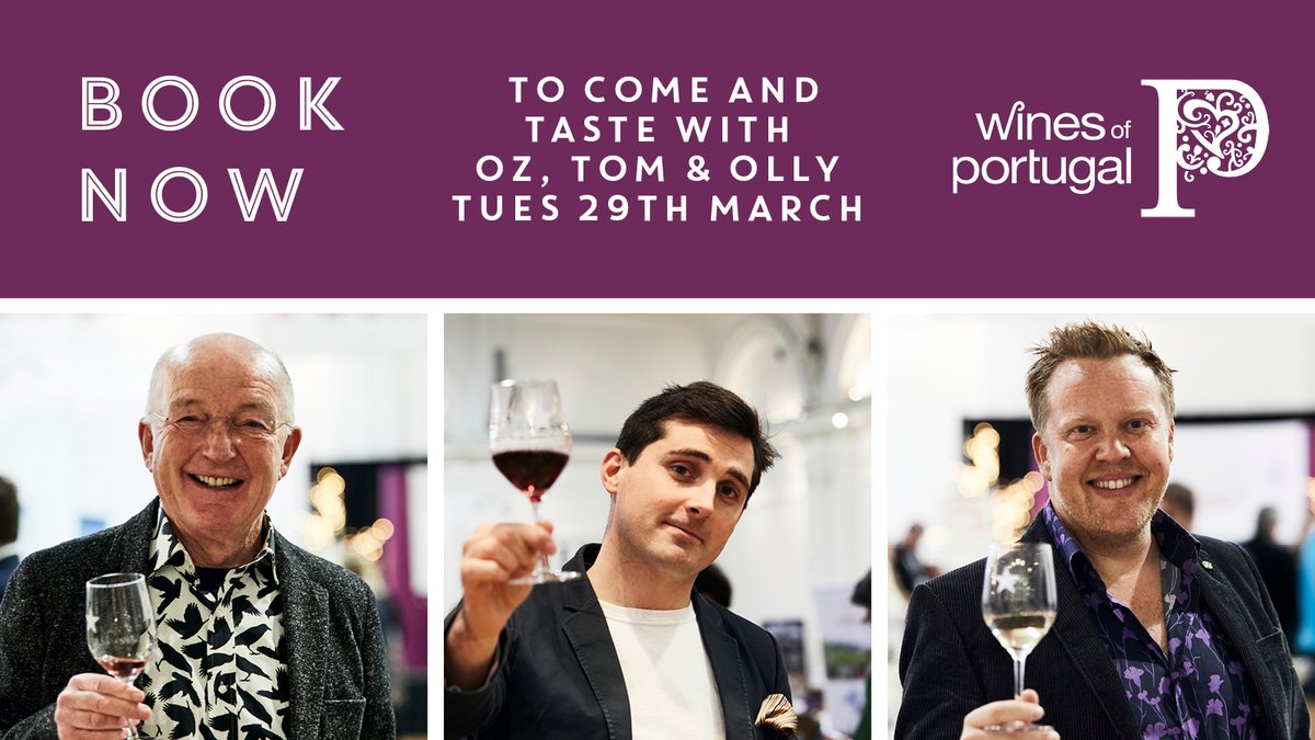 Super excited to be back with our first live #tasting event in 2 years! Book now to join @ozclarke, @TomSurgey and @jollyolly in London on 29th March for an exciting walkaround tasting discovering the delights of #Portuguese wines. bit.ly/34pdZed