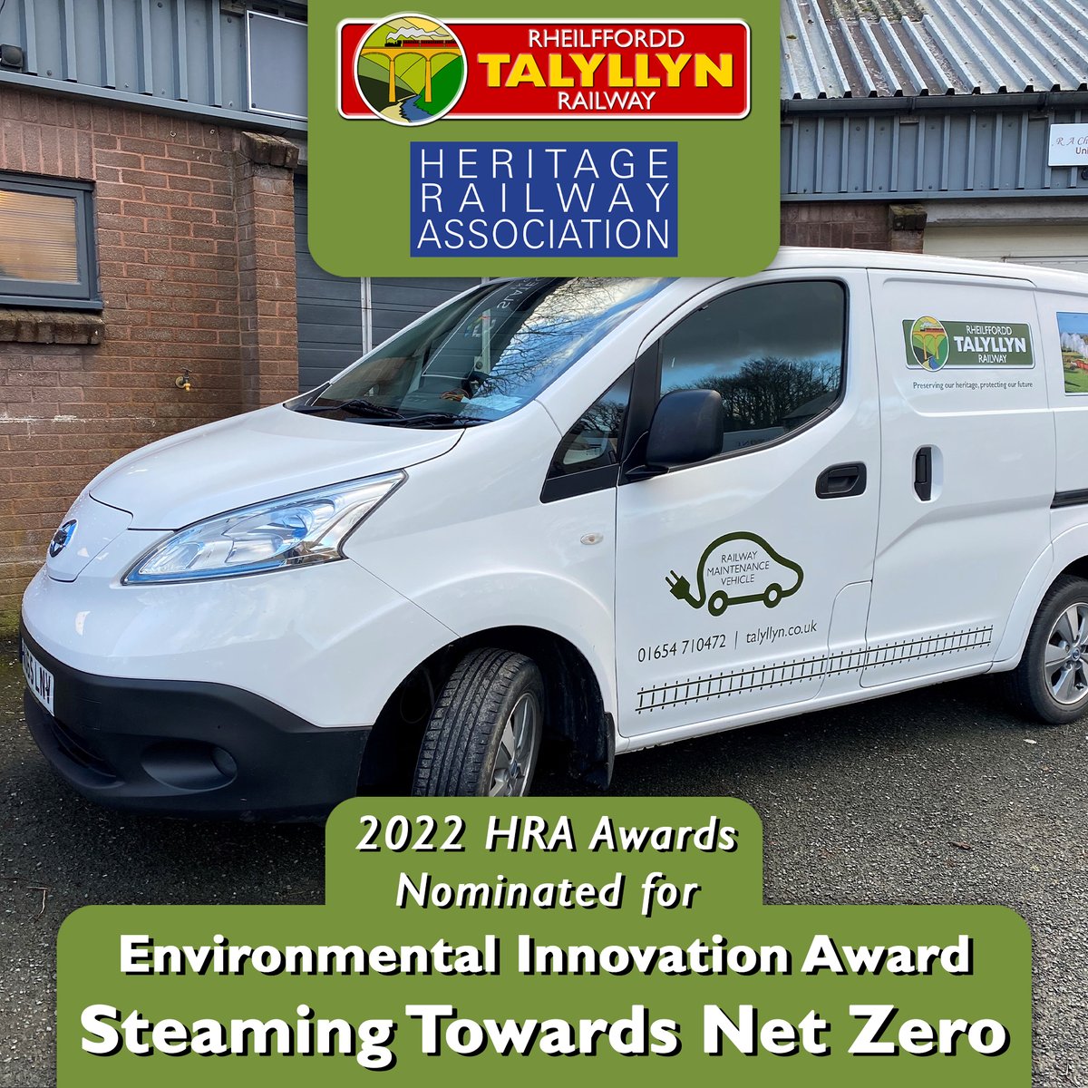 We are absolutely delighted to have been nominated for two awards at this years <a href="/HRA_UK/">Heritage Railway Association</a> Awards!

The nominations are for "The Awdry Extravaganza" and our "Steaming Towards Net Zero" scheme.

Good luck to all nominees, we look forward to finding out the winners on the 19th March!