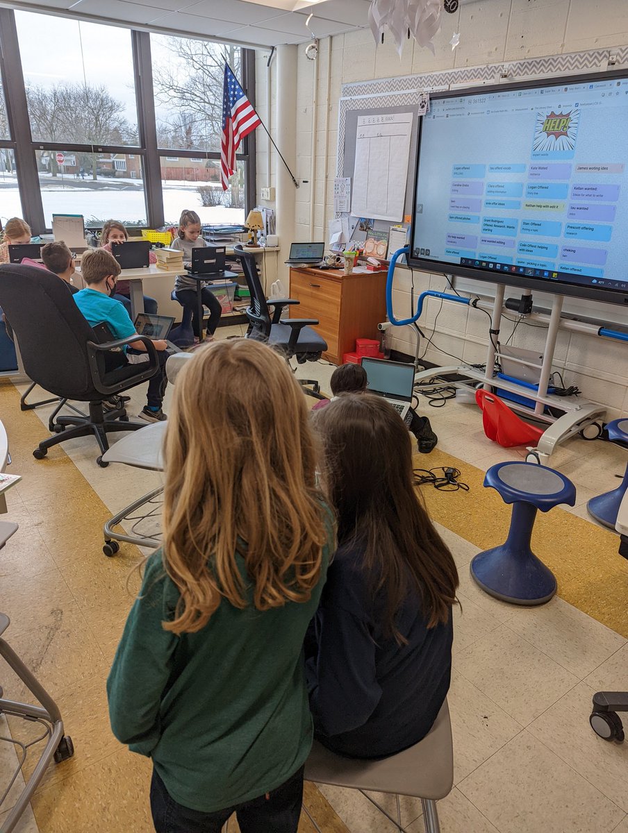 Help wanted help offered <a href="/JSerravallo/">Jennifer Serravallo</a>  writing strategy. Our expert authors helping their classmates <a href="/EdisonD205/">Edison Elementary</a> and <a href="/LincolnD205/">Lincoln Elementary</a> 🥰