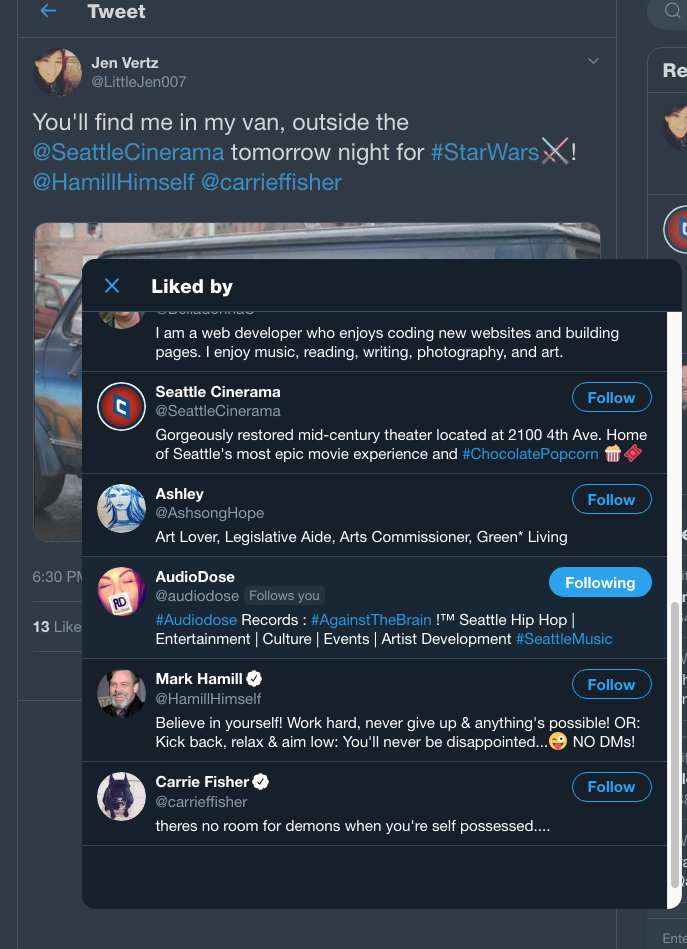 LittleJen007's tweet image. Big fan. HUGE fan. I love #StarWars and although am let down at the #BookofBobaFett finale, I'm still here for you. I am one with the Force and the #Force is with me

Photos: Me (Jawa), my van, &amp;amp; the day @carrieffisher and @HamillHimself followed me. That was my best day ever...