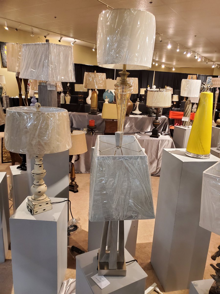 Jenkinslamp's tweet photo. (Incomplete Photo Warning) We are currently putting the finishing touches on our space for next week's Tupelo Furniture Market, taking place for the first time in 16 months. 

Come get your deals, Feb. 15-18 in Building 5, Space 5038! https://t.co/67pYA5GrKn