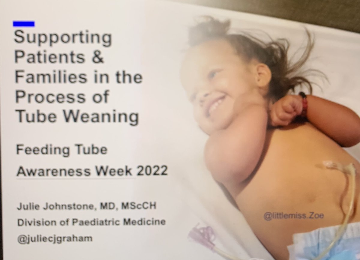 Excellent talk during Feeding Tube Awareness Week by the talented and well reknowned tube weaner, <a href="/juliecjgraham/">Dr. Julie Johnstone</a> . Forever learning from you! #feedingtubeawarenessweek #SKtubefeeding