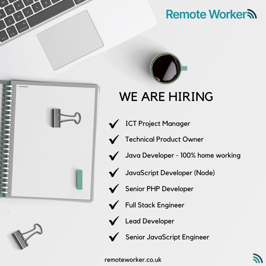 RemoteWorkerUK's tweet image. Happy Friday!! Remote Worker has new exciting roles to fill. Visit our website to apply today at: remoteworker.co.uk

#remotework #remoteworker #workfromhome #wfh #hiring #newjobs #apply #remotejobs #hybridjobs #flexjobs #uk
