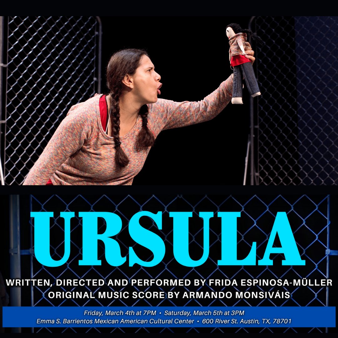 We are so excited to collaborate with <a href="/CaraMiaTheatre/">Cara Mía Theatre</a>  and present USRULA, written, directed, and performed by Frida Espinosa-Müller. 

This is a limited event, so don't wait to get your tickets!
#teatrovivotx #friendsofvivo #livetheatreisback