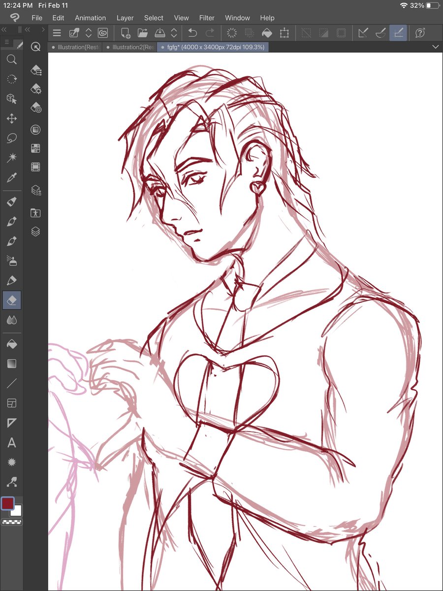 lynnaria_'s tweet photo. Here is a wip just in case I don’t finish this drawing by valentines 🥲 https://t.co/5rNYl5I9jf