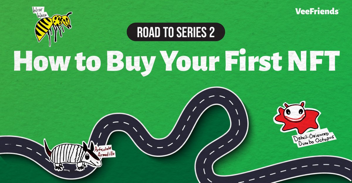 Announcing the Road to Series 2: How to Buy Your First NFT! These free NFT sessions will run 6x a week for 8 weeks, to help educate our community on everything NFTs. More info: 🧵👇