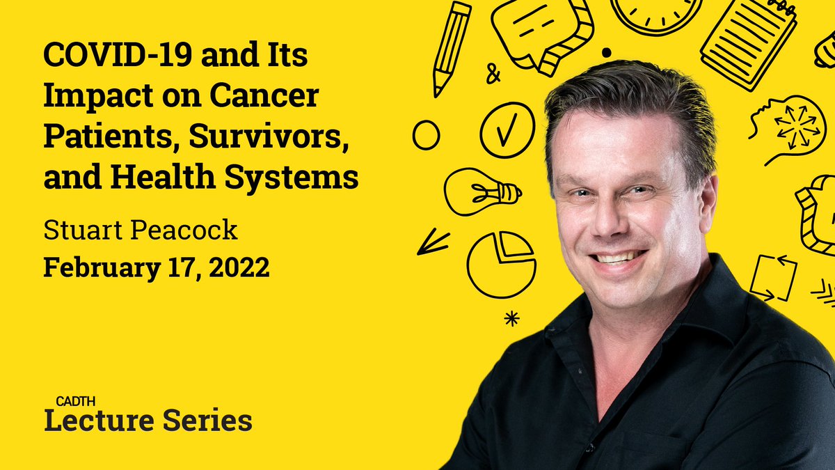 CDA_AMC's tweet photo. 💡Have you registered?💡
Our next lecture with @StuartJPeacock is about the impact that #COVID19 has had on #Cancer patients, survivors and health systems. This is an important conversation.

When? Thursday, Feb 17
Register ➡️ https://t.co/3Y9RrZwhgP
#HTA #CADTHTalks https://t.co/9JZrPNEv29