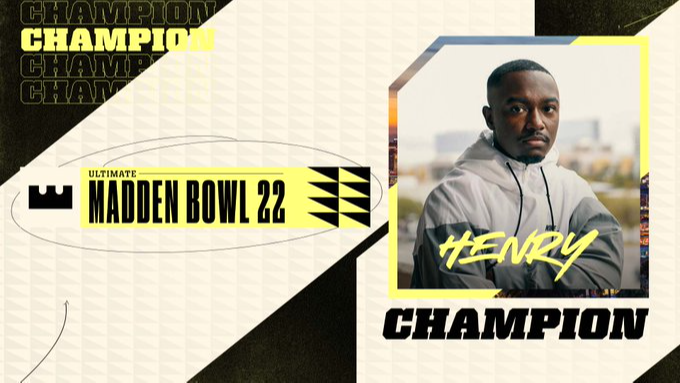 Congratulations to the #UltimateMaddenBowl Champion 
@Henry773_
 Trophy Money bag Goat   

He is now $250K richer and the certified #1 #Madden22 player in the Earth globe americas 