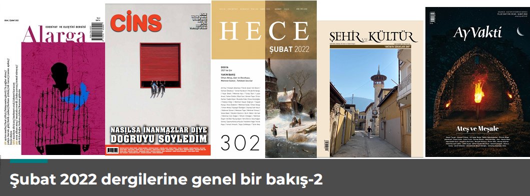 Şubat 2022 Dergilerine Genel Bir Bakış-2

dunyabizim.com/subat-2022-der…

@heceyayinlari <a href="/chn_aktas/">Cihan Aktaş</a> <a href="/zeynepSati/">Zeynep Sati Yalçın</a> <a href="/CinsDergi/">Cins Dergi</a> <a href="/kilicarslan_is/">ismail kılıçarslan</a> <a href="/SavasSBarkcin/">Savaş Ş. Barkçin</a> <a href="/Ayvakti/">Ay Vakti Dergisi</a> <a href="/alargadergi/">Alarga Dergi</a> <a href="/sehirkultur/">Şehir Kültür</a> @mehmetmazak1