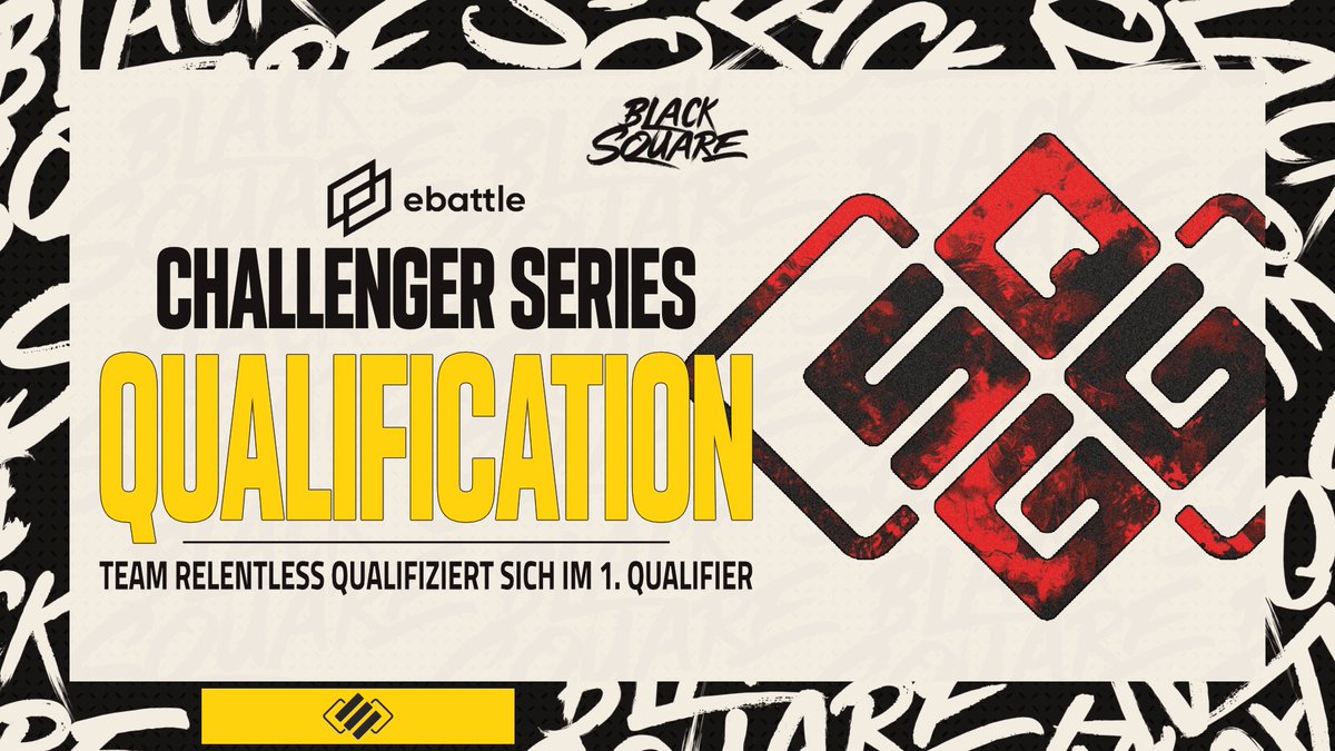 BLACKSQUARE x eBattle Qualifier

Im Moment laufen weiterhin auch die <a href="/ebattleGG/">ebattle.gg</a> Qualifier. Vergangene Woche konnten sich #sQRelentless und #sQIron ihre Spots in der Challenger Series sichern. Wir gratulieren und sind gespannt auf Season 1.

#strongertogether