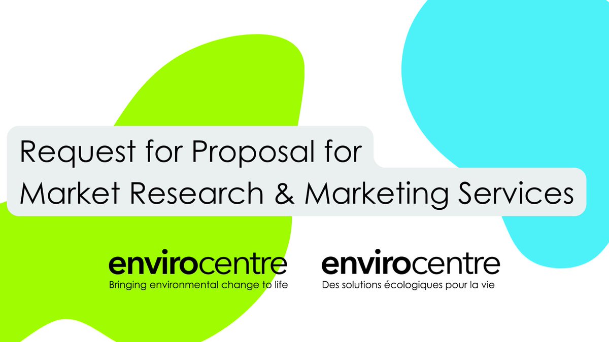 Request for Proposal: Market Research &amp; Marketing Services

EC is requesting support from an experienced, Ottawa-based marketing &amp; market research firm to support the development of a campaign to raise awareness of a new zero-emission vehicles project.

➡️ ow.ly/gH6q50HT2Ea