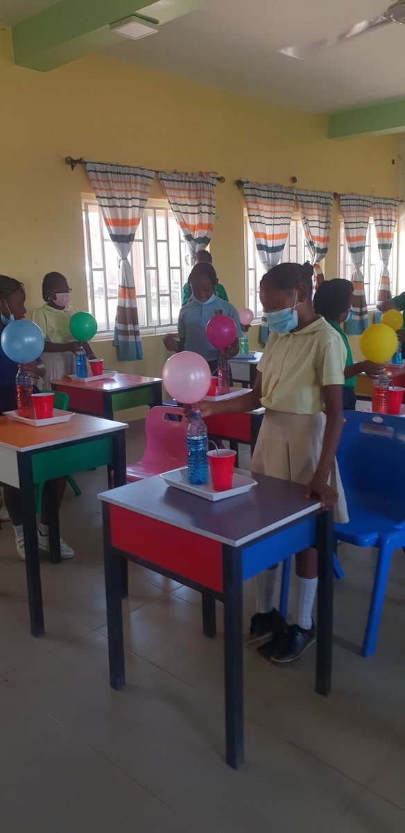 One2TenProjects's tweet image. #WomenAndGirlsInScienceDay Our team was at Hazelwood Academy Locogoma, Abuja in partnership with The Med-Savvy club. 
The girls made water dispenser prototypes from reusable materials. 
#WomeninScienceDay #girlsinScience #WomenInSTEM