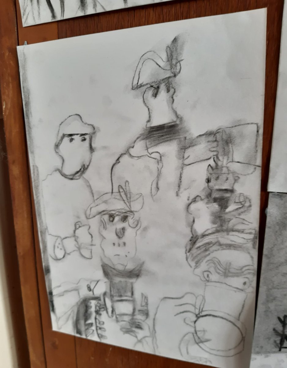 GwyrosyddASD's tweet photo. Our year 6 boys have drawn some amazing pictures of the Highway Man in Mrs Jacksons class. Very impressive boys well done 👏 #gspEXP https://t.co/eCqA40yIpX