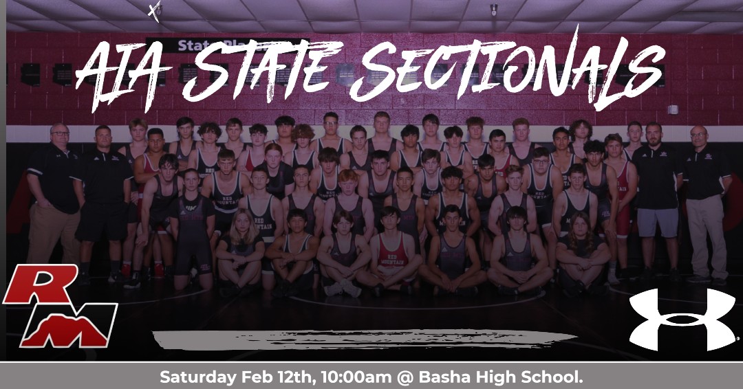 RMAthletics's tweet photo. Good luck to RM Wrestling as they travel to Basha on Saturday for the AIA State Sectional Meet. Wrestling starts at 10:00am. Let's go Mtn Lions! https://t.co/TuYrtiOYLW