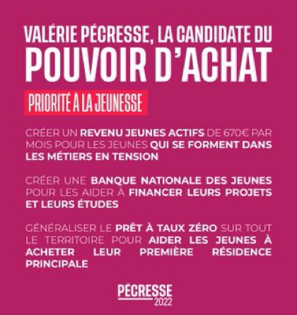 romeo_frot's tweet photo. 🔴 #Presidentielle2022 :
@vpecresse est la candidate du pouvoir d’achat !
✅ Accompagnement des familles précaires
✅ Lutte contre la 📈 du prix de l’énergie
✅ Prioriser la jeunesse
✅ Le travail qui paye + que l’assistanat
🗳 Le temps de l’alternance est venu ! #Pecresse2022 https://t.co/khIM4EL9FN