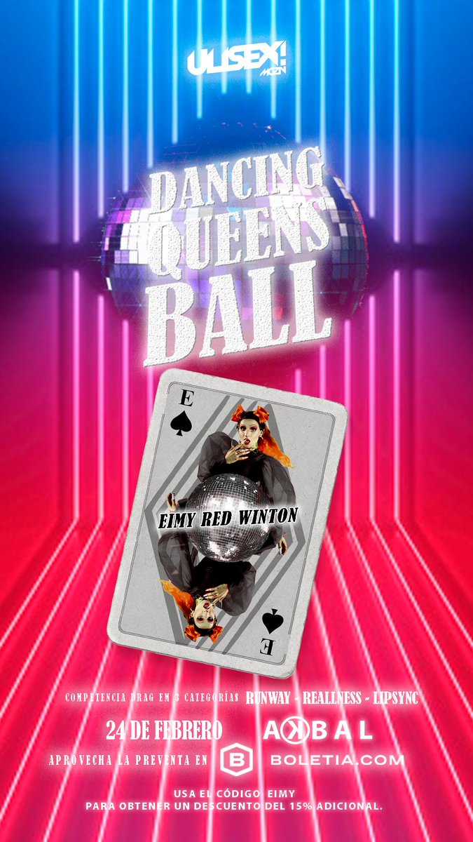 UlisexMgzn's tweet photo. Sin embargo, @SoyLaLolaDQ ,@emily_xtrange , Valery Dawson y Eimy Red Winton, darán la batalla pues también quieren una de las tres bandas ganadoras del #DancingQueensBall. https://t.co/aUi8VvvoQG